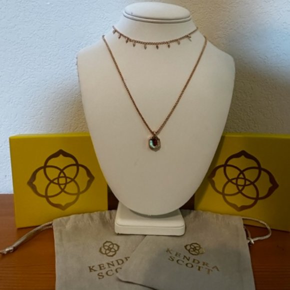 NWT Kendra Scott Rose Gold Addison Choker Necklace - Picture 4 of 10